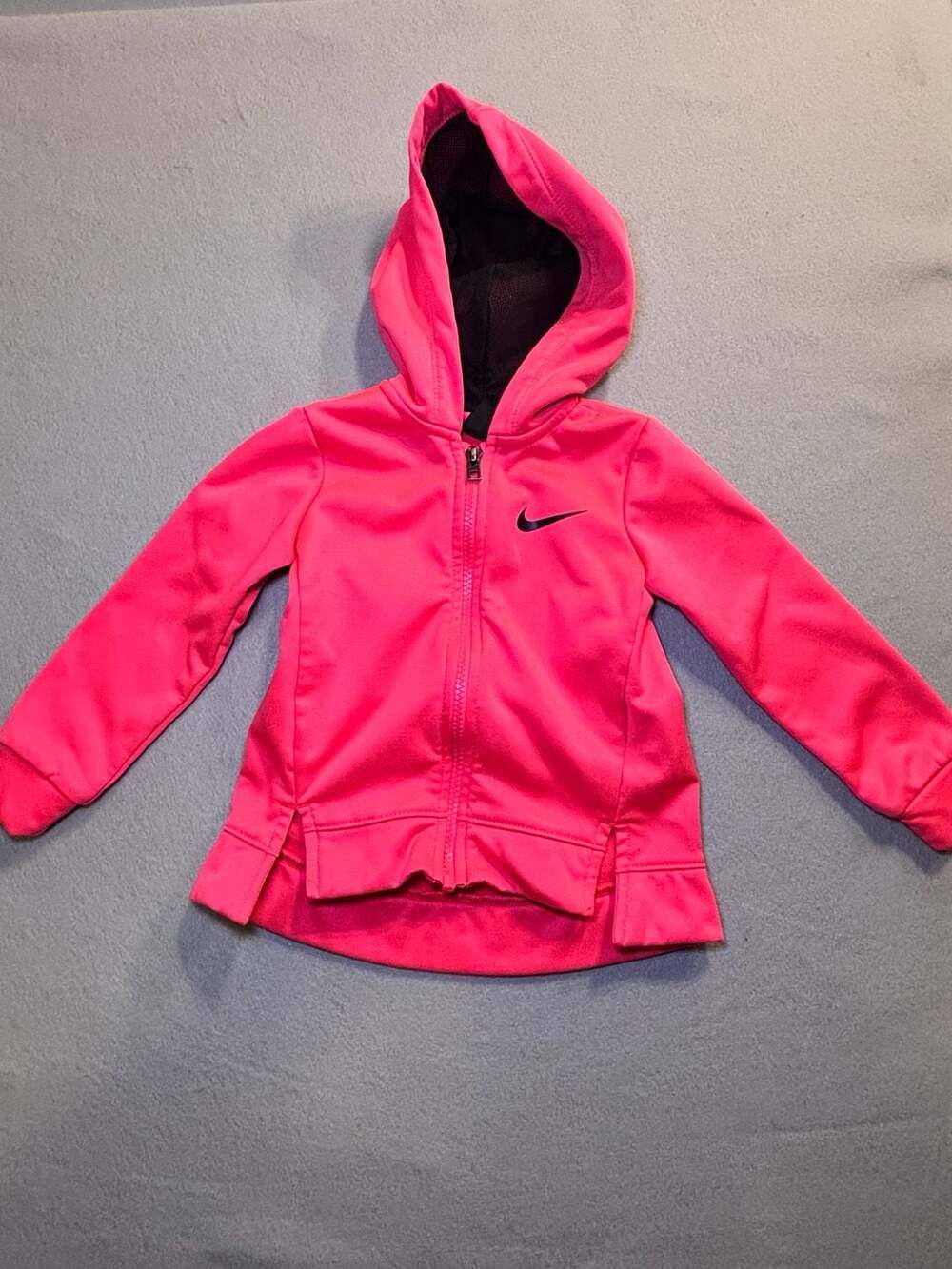 Nike Dri-FIT Zip-Up Hoodie Size 2T Pink Fleece Jacket